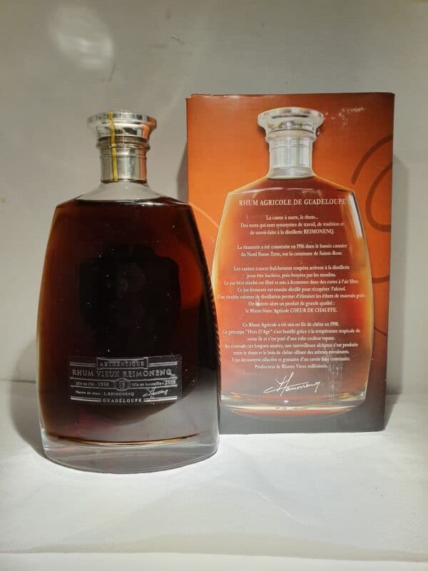 RHUM VIEUX REIMONENQ 70cl 40° Millésime 1998 – Image 2