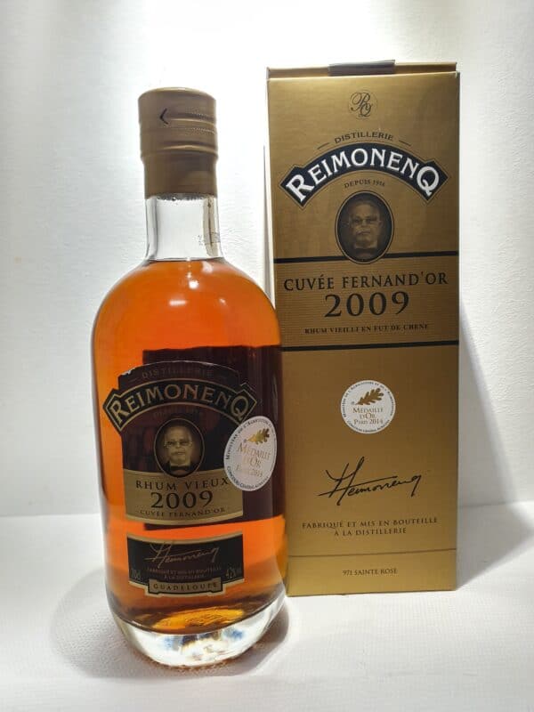 RHUM VIEUX REIMONENQ FERNAND D’OR 70 cl millésime 2009 42° 5 ans