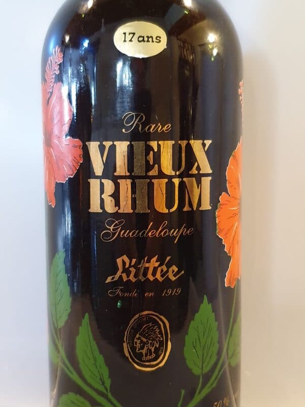 RHUM VIEUX LITTEE 70 CL  50°millésime 1984 – Image 2