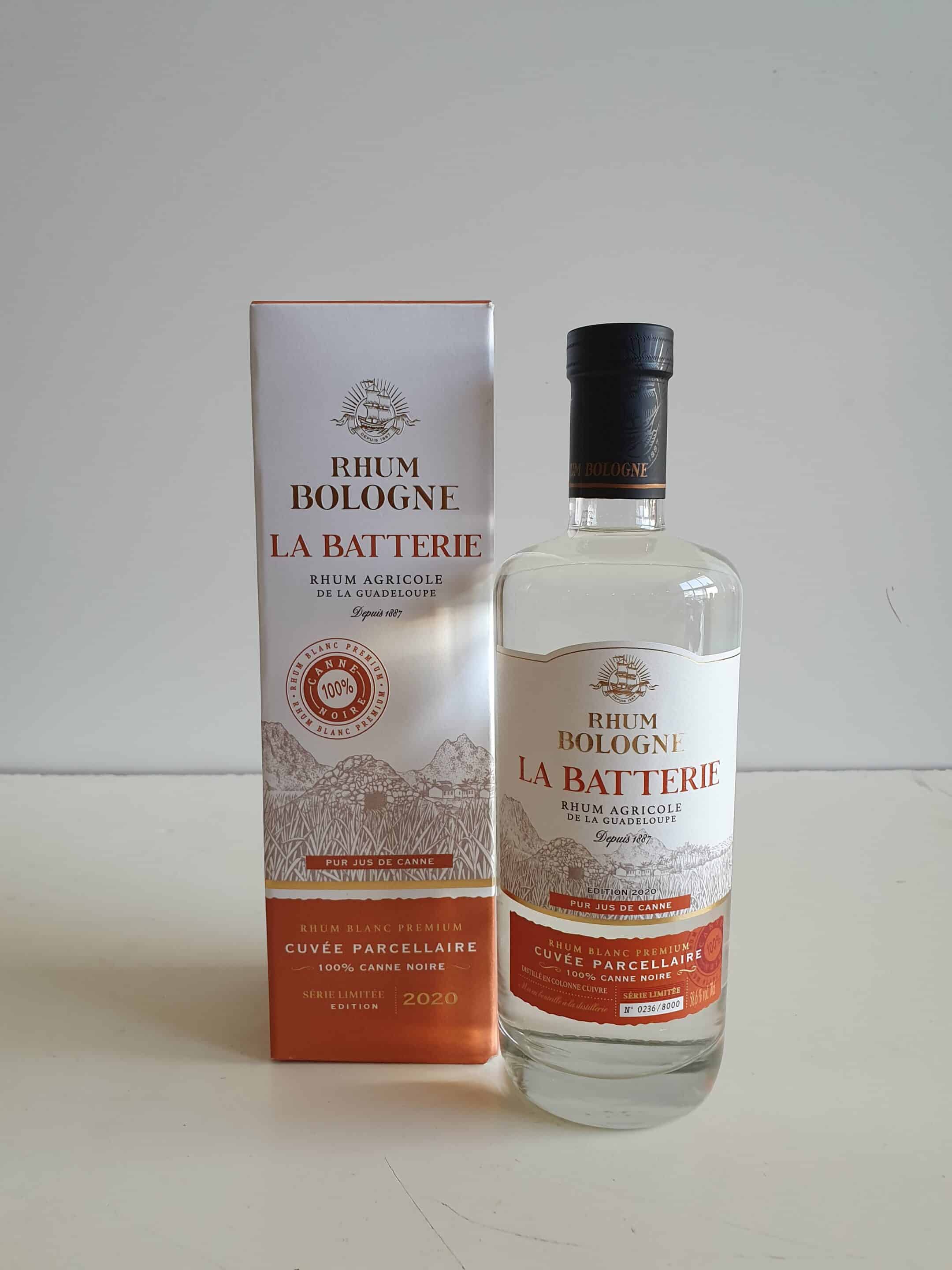 RHUM BLANC BOLOGNE LA BATTERIE 70 cl 58.6° - Rhum Caraibes