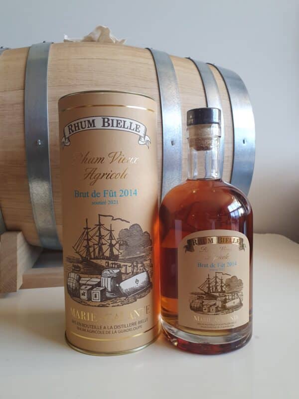 RHUM VIEUX BIELLE 70 cl 57.8° MILLESIME 2014 BRUT DE FUT
