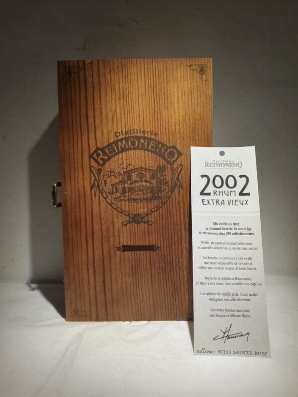 RHUM VIEUX REIMONENQ 70 cl 49° millésime 2002 – Image 3