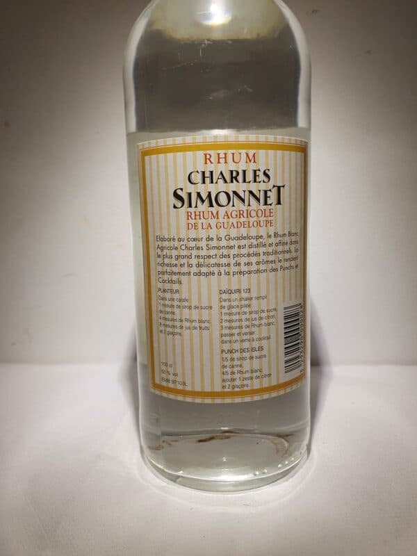 RHUM BLANC SIMONNET 1 L 50° – Image 2