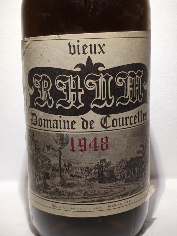 RHUM VIEUX COURCELLES 70 cl 50° millésime 1948 – Image 2