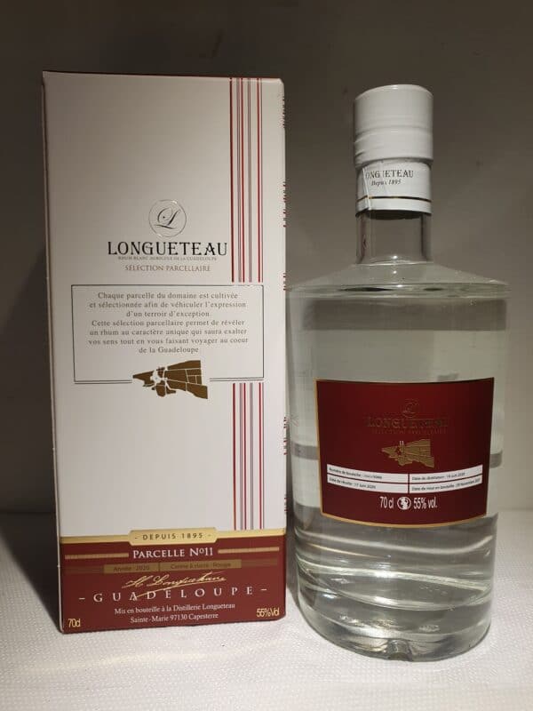 RHUM BLANC LONGUETEAU 70 CL 55° MILLESIME 2020 PARCELLAIRE 11 – Image 3