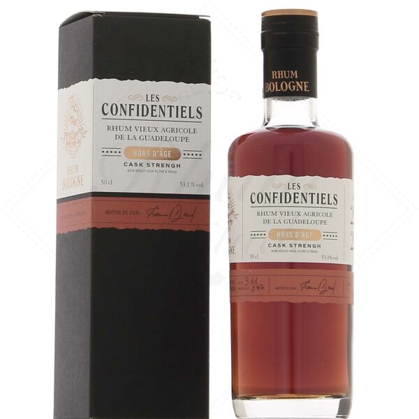 RHUM VIEUX BOLOGNE LES CONFIDENTIELS 50 cl 53.1 °