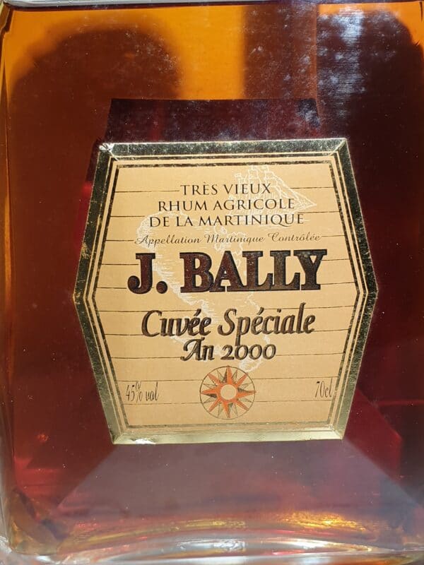 RHUM VIEUX BALLY 70 cl 45° CUVEE SPECIALE AN 2000 – Image 3