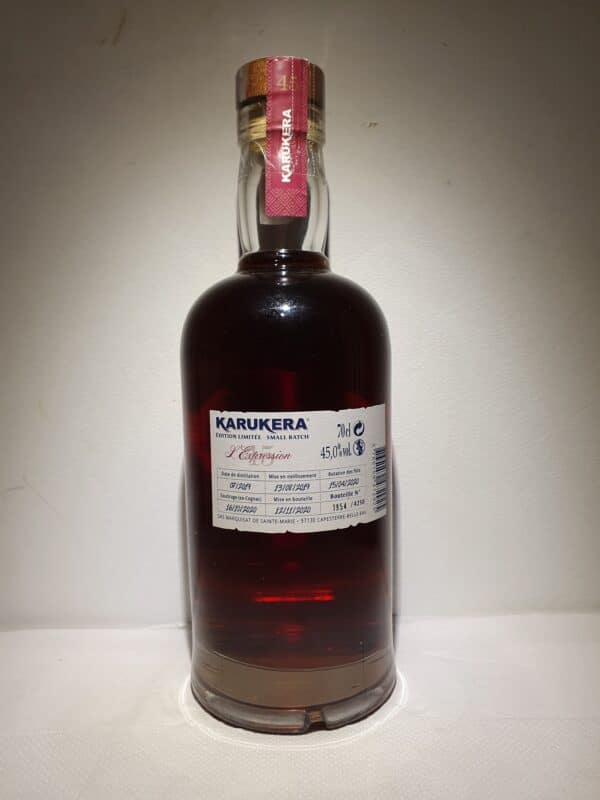 RHUM AMBRE KARUKERA L’EXPRESSION 70 cl 45° – Image 2