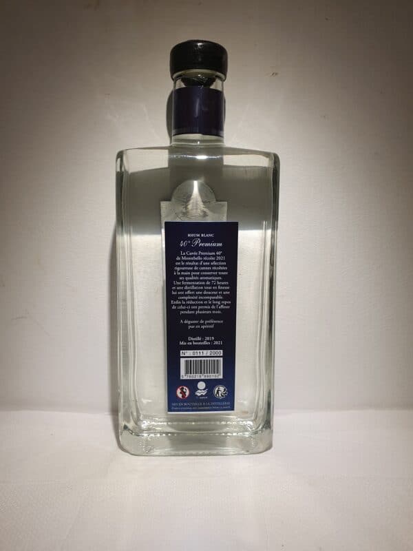 RHUM BLANC MONTEBELLO 70 cl 40 ° PREMIUM – Image 2