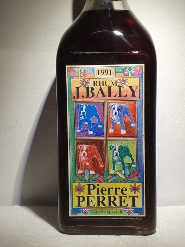RHUM VIEUX BALLY 70 cl 45° CUVEE SPECIALE PIERRE PERRET MILLESIME 1991 – Image 2