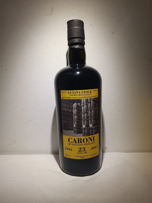 RHUM VIEUX CARONI 70 cl 57.18° MILLESIME 1994 23 ANS