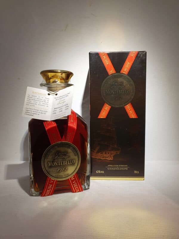 RHUM VIEUX MONTEBELLO 70 cl 42° MILLESIME 1982 24 ANS