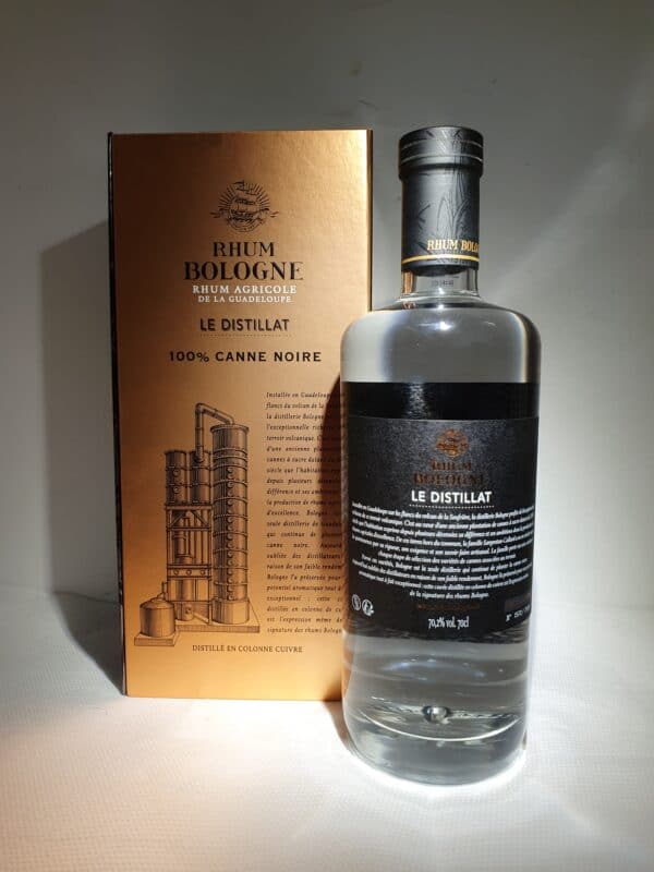 RHUM BLANC BOLOGNE 70 cl 70.2° LE DISTILLAT 100% CANNE NOIRE – Image 3