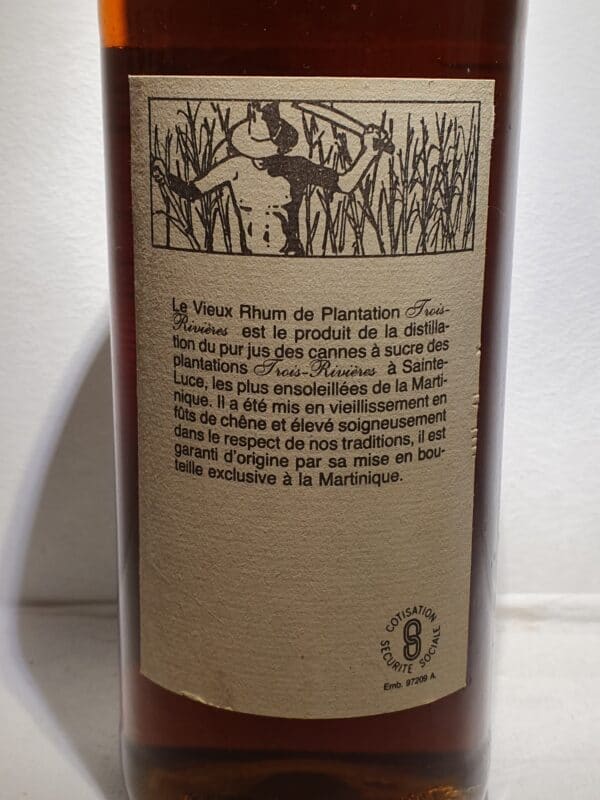 RHUM VIEUX TROIS RIVIERES 70 CL 40°MILLESIME 1964 – Image 3