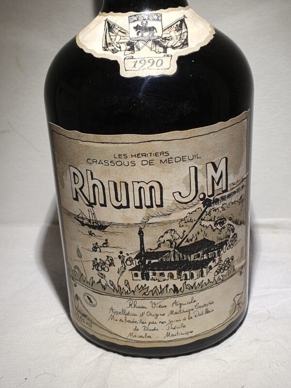 RHUM VIEUX JM 70 CL 49.6° MILLESIME 1990 – Image 2