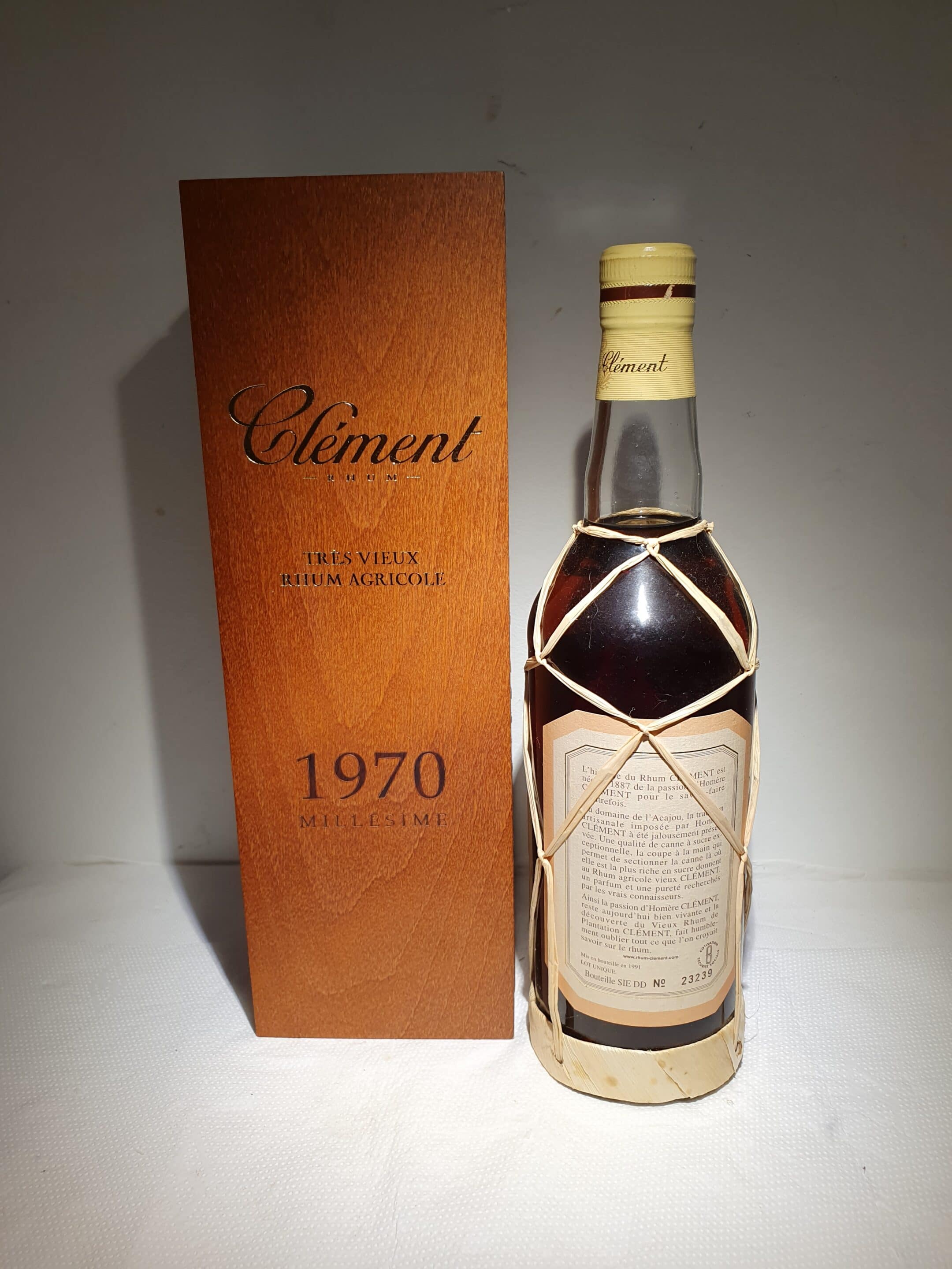 Clement Tres Vieux Rhum Agricole 1970 44% 1970;