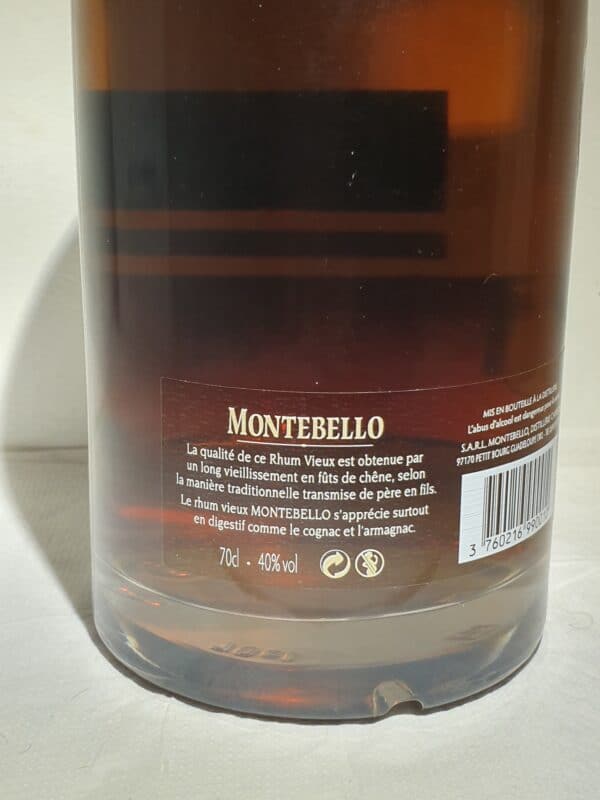 RHUM VIEUX MONTEBELLO 1999 SINGLE CASK 70 CL 40° – Image 4