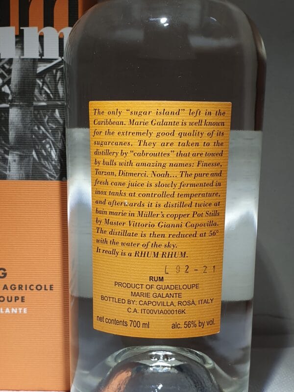 RHUM BLANC AGRICOLE RHUM RHUM 70 CL 56° – Image 2