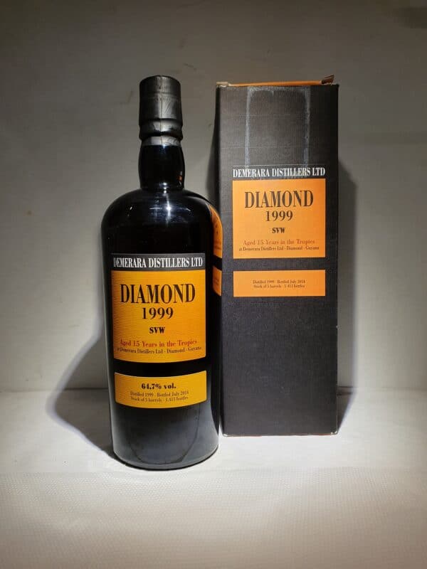 RHUM VIEUX DEMERARA DIAMOND SVW 70 cl 64.7°millésime 1999