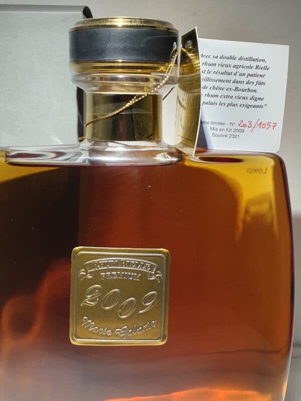 RHUM VIEUX BIELLE 2009 PREMIUM 70 CL 50.7° – Image 2