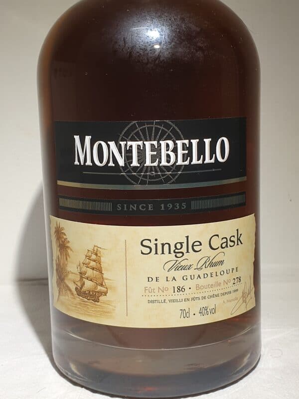 RHUM VIEUX MONTEBELLO 1999 SINGLE CASK 70 CL 40° – Image 2