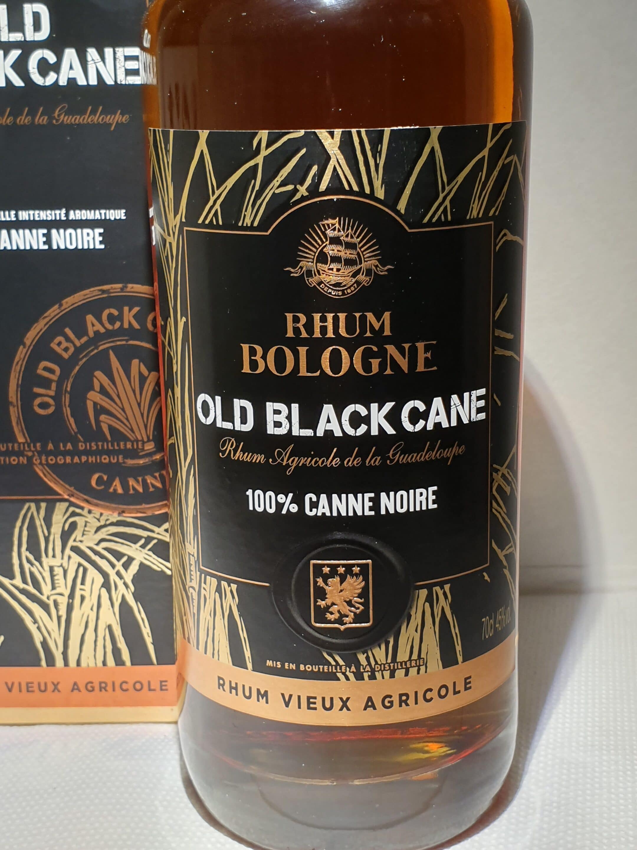 RHUM VIEUX BOLOGNE OLD BLACK CANE 70 CL 45° - Rhum Caraibes