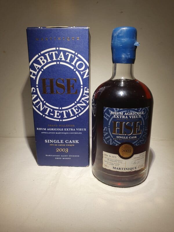 RHUM VIEUX HSE 50 CL 47.8° MILLESIME 2003