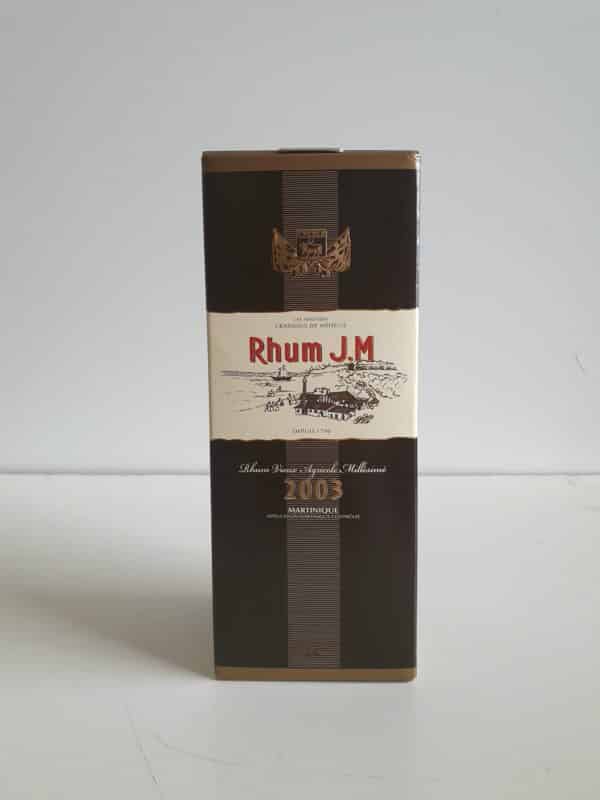 RHUM VIEUX JM 70 CL 44.8° MILLESIME 2003 13 ANS D'AGE – Image 3