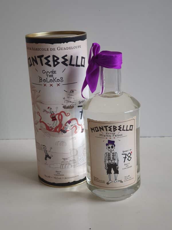 RHUM BLANC MONTEBELLO CUVEE THE BOLOKOS 3 70 cl 78.2° BRUT DE COLONNE