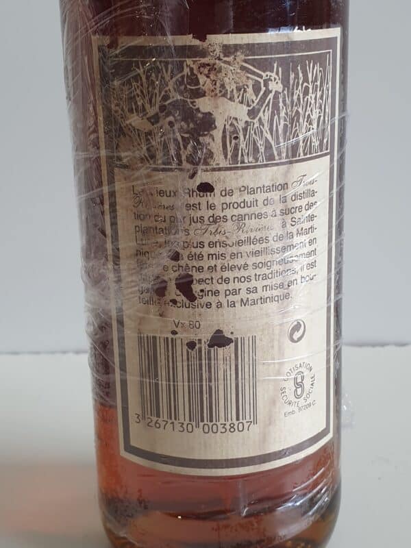 RHUM VIEUX TROIS RIVIERES 70 CL 45° MILLESIME 1980 – Image 2