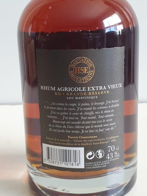 RHUM VIEUX HSE 70 CL 43° XO GRANDE RESERVE – Image 3