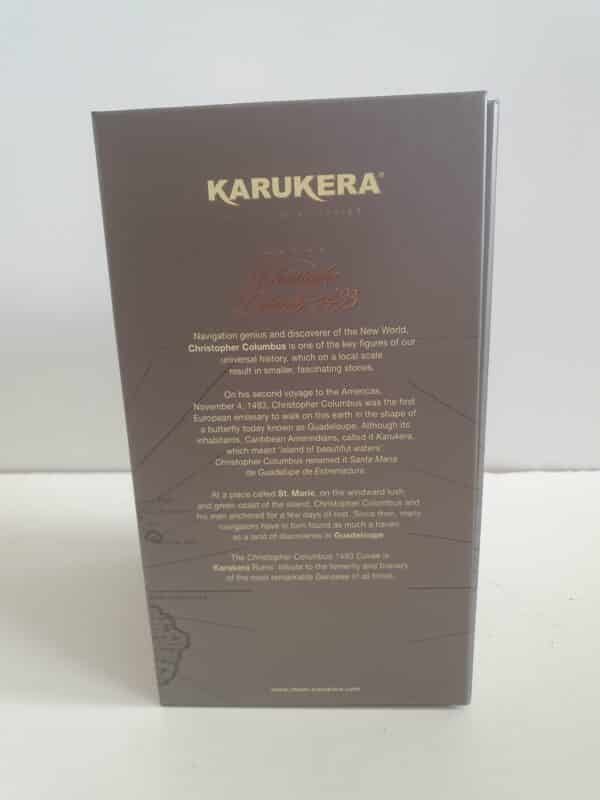 RHUM VIEUX KARUKERA 70 CL 45° CUVEE CHRISTOPHE COLOMB 1493 – Image 4