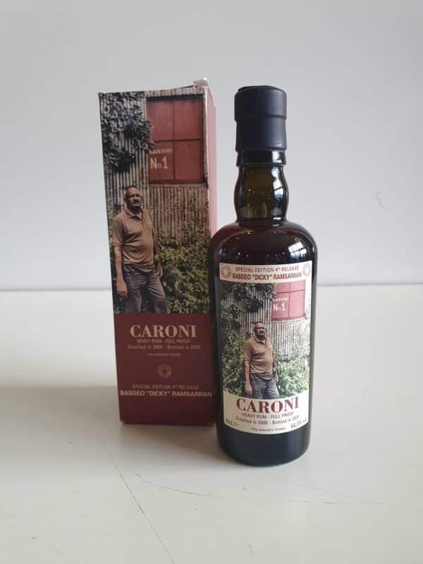 RHUM VIEUX CARONI 20 CL 64.3° BASDEO" DICKY" RAMSARRAN  Employées 4 th rel