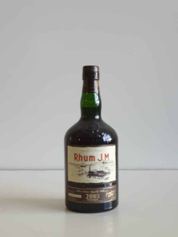 RHUM VIEUX JM 70 CL 44.8° MILLESIME 2003 13 ANS D'AGE