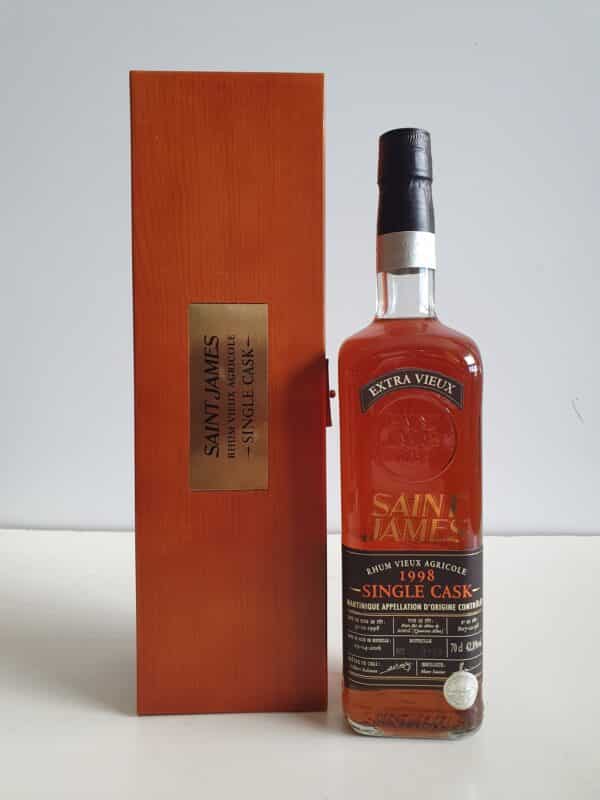 RHUM VIEUX ST JAMES 70 CL 42.8° MILLESIME 1998  17 ANS