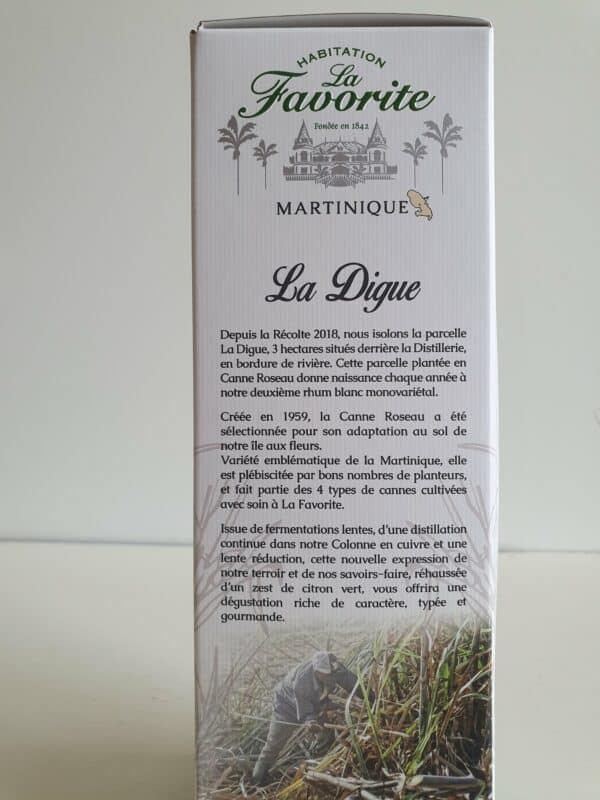 RHUM BLANC LA FAVORITE 70 CL 52° LA DIGUE 2021 – Image 3