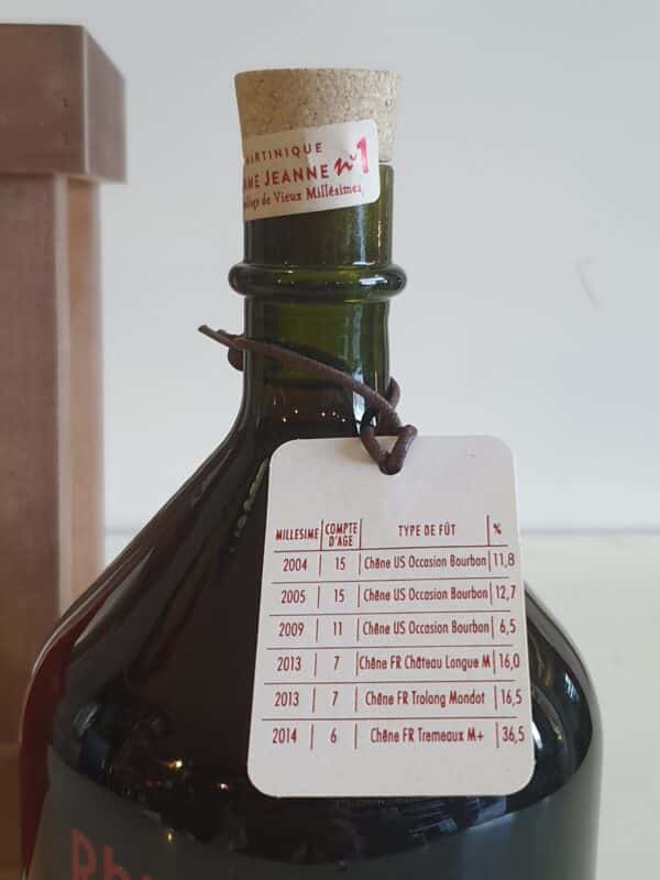 RHUM VIEUX JM 70 CL CUVEE DAME JEANNE N°1 48.3° – Image 2