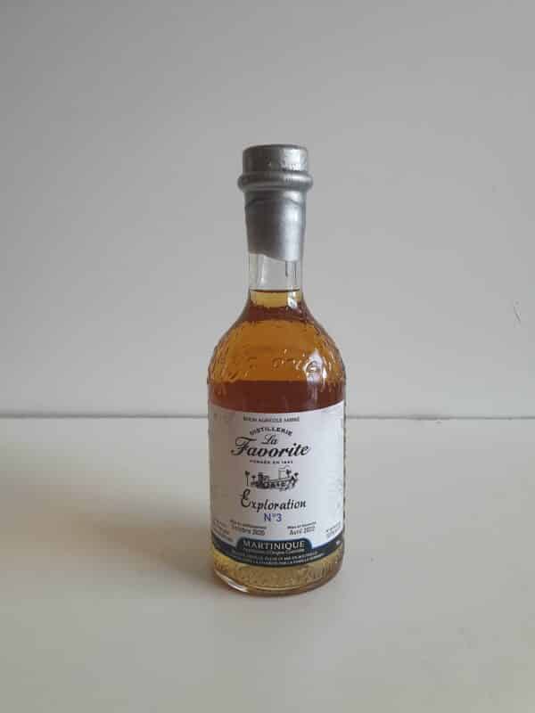 RHUM AMBRE LA FAVORITE 70 CL 49.8° EXPLORATION N°3 MILLESIME 2020