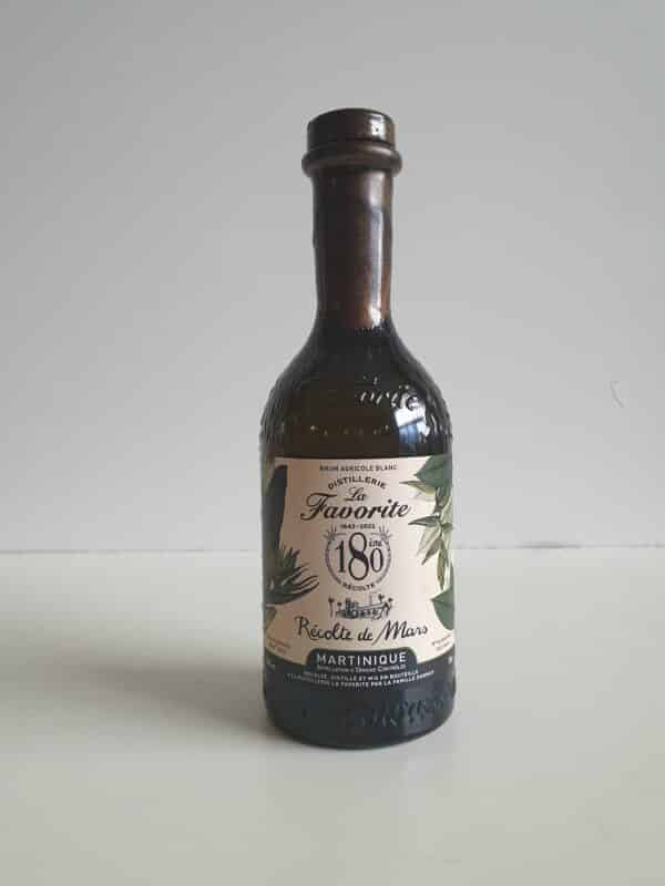 RHUM BLANC LA FAVORITE 70 CL 56° 180 EME RECOLTE " RECOLTE DE MARS "