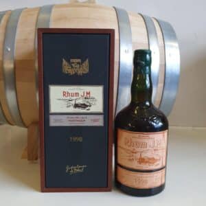 RHUM VIEUX JM 70 CL 43.7° MILLESIME 1998 15 ANS ETIQUETTE CUIR