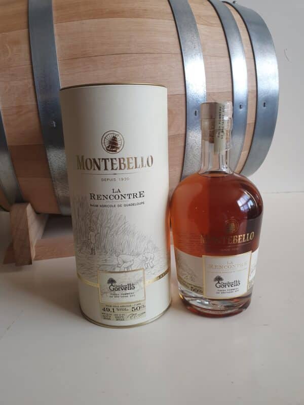 RHUM VIEUX MONTEBELLO 50 CL 49.1° MILLESIME 2015 FINISH POMMEAU DE BRETAGNE