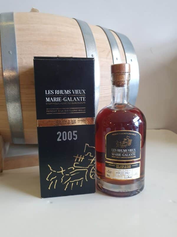 RHUM VIEUX RVMG/BIELLE 70 CL 53.9° MILLESIME 2005 FUT 131