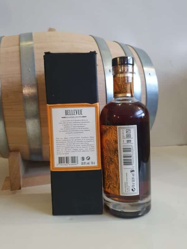 RHUM VIEUX BELLEVUE/DAMOISEAU 70 CL 59.9° MILLESIME 1998 – Image 3