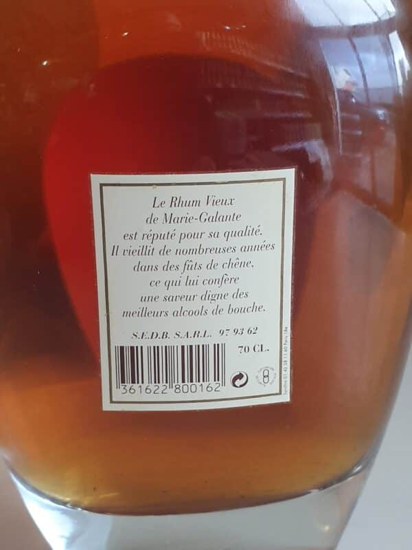 RHUM VIEUX BIELLE 70 CL 42 ° CIRCA 1990 – Image 3