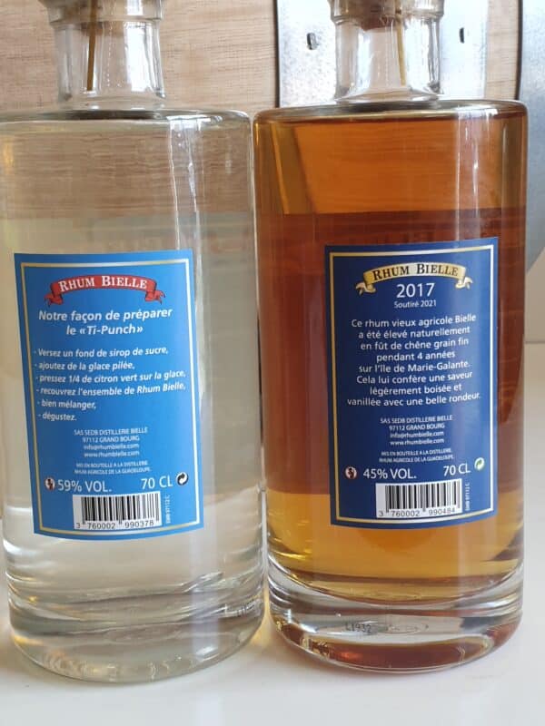 DUO RHUM VIEUX ET BLANC BIELLE 70 CL 50 ANS GRAND PAVOIS – Image 2