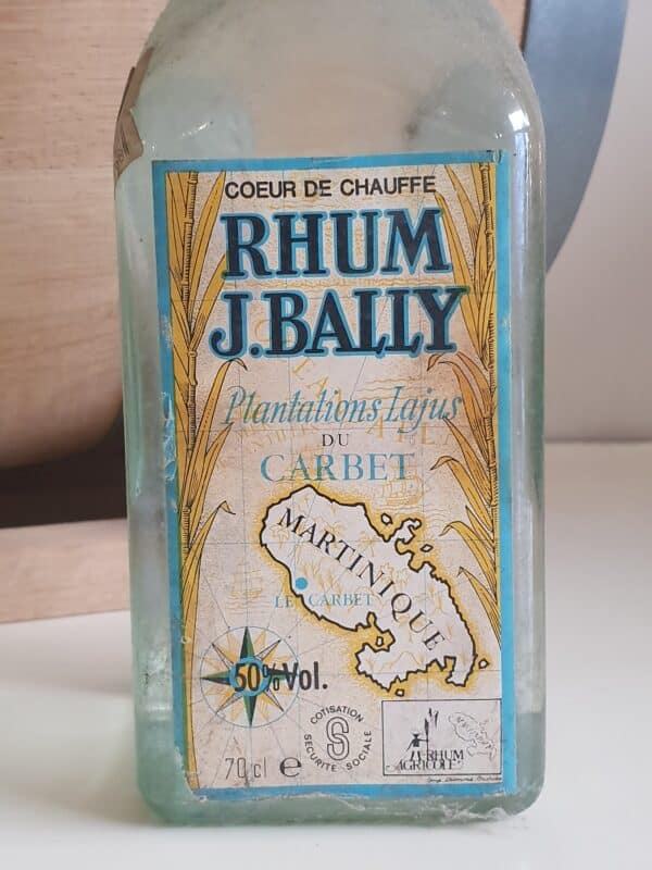 RHUM BLANC BALLY 70 CL 50° GRAPPE BLANCHE CIRCA 1985 – Image 2