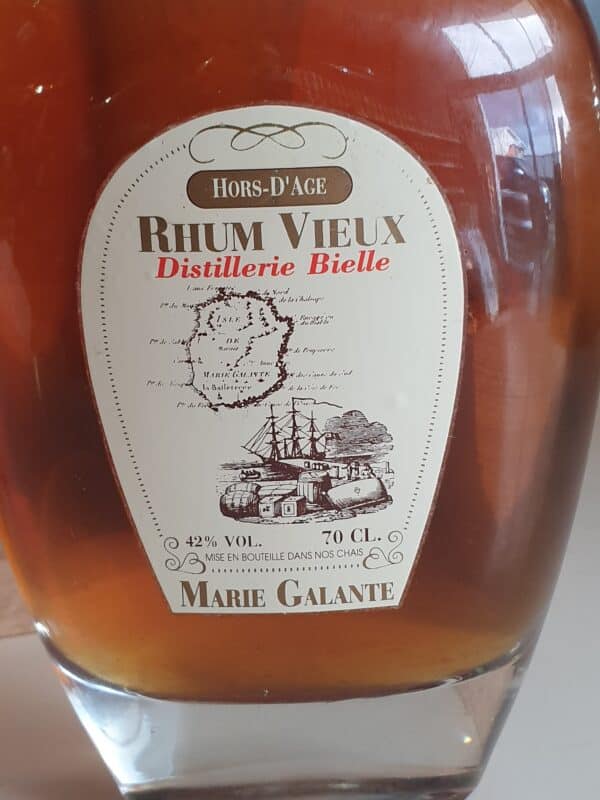 RHUM VIEUX BIELLE 70 CL 42 ° CIRCA 1990 – Image 2