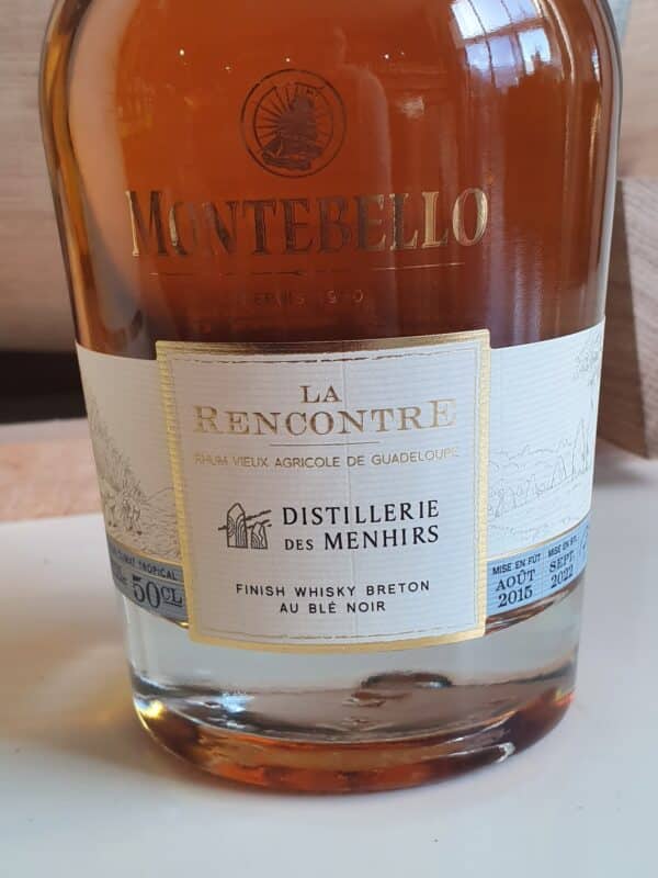 RHUM VIEUX MONTEBELLO 50 CL 47.6° MILLESIME 2015 FINISH WHISKY EDDU – Image 3