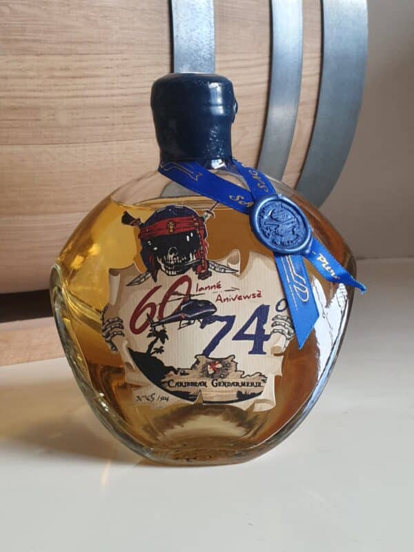 RHUM AMBRE RVMG 70 cl 74° 60 ANS ANNIVERSAIRE DE LA SAG