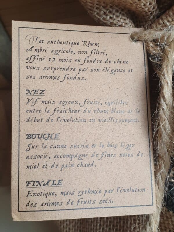 RHUM AMBRE RVMG 70 cl 74° 60 ANS ANNIVERSAIRE DE LA SAG – Image 2